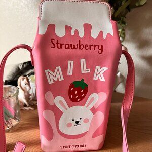 Strawberry Milk Crossbody Purse